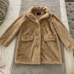 Tan Faux Fur Jacket/Coat